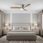 Nordic Wood Ceiling Fan Light Modern Design Living Room - Image 17