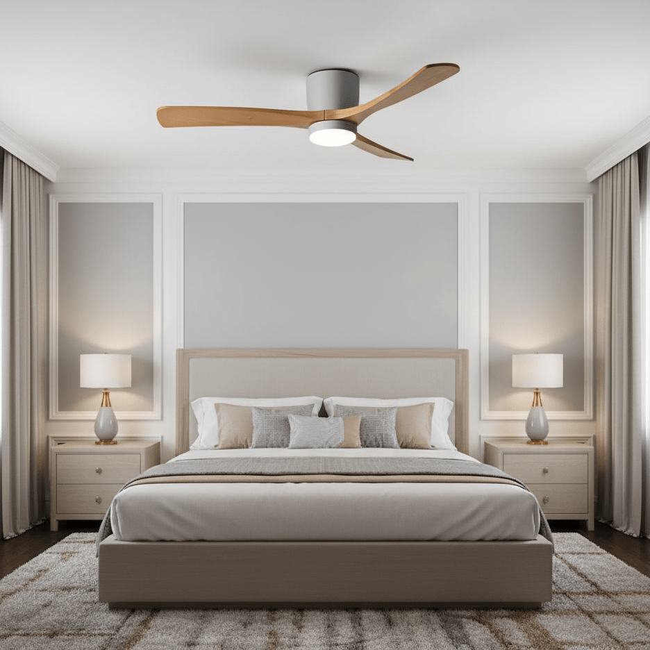 Nordic Wood Ceiling Fan Light Modern Design Living Room - Image 17