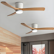Nordic Wood Ceiling Fan Light Modern Design Living Room - Image 27