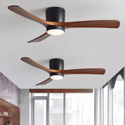 Nordic Wood Ceiling Fan Light Modern Design Living Room - Image 28
