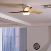 Nordic Wood Ceiling Fan Light Modern Design Living Room - Image 61