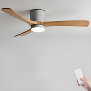 Nordic Wood Ceiling Fan Light Modern Design Living Room - Image 65