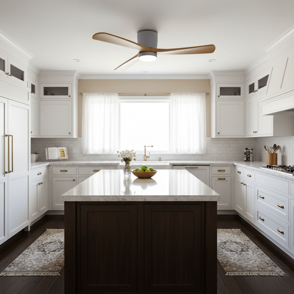 Nordic Wood Ceiling Fan Light Modern Living Spaces - Image 15