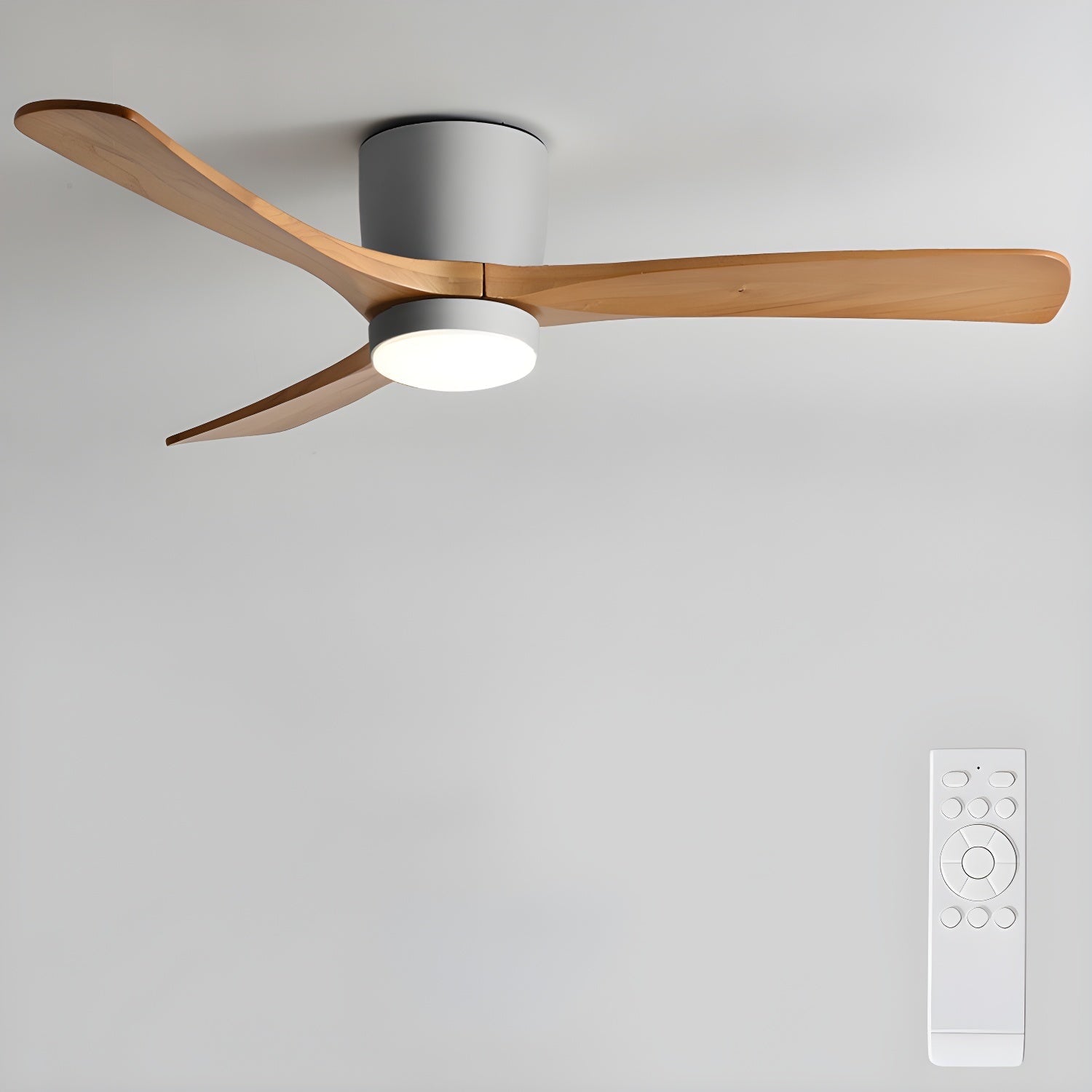 Nordic Wood Ceiling Fan Light Modern Living Spaces - Image 39