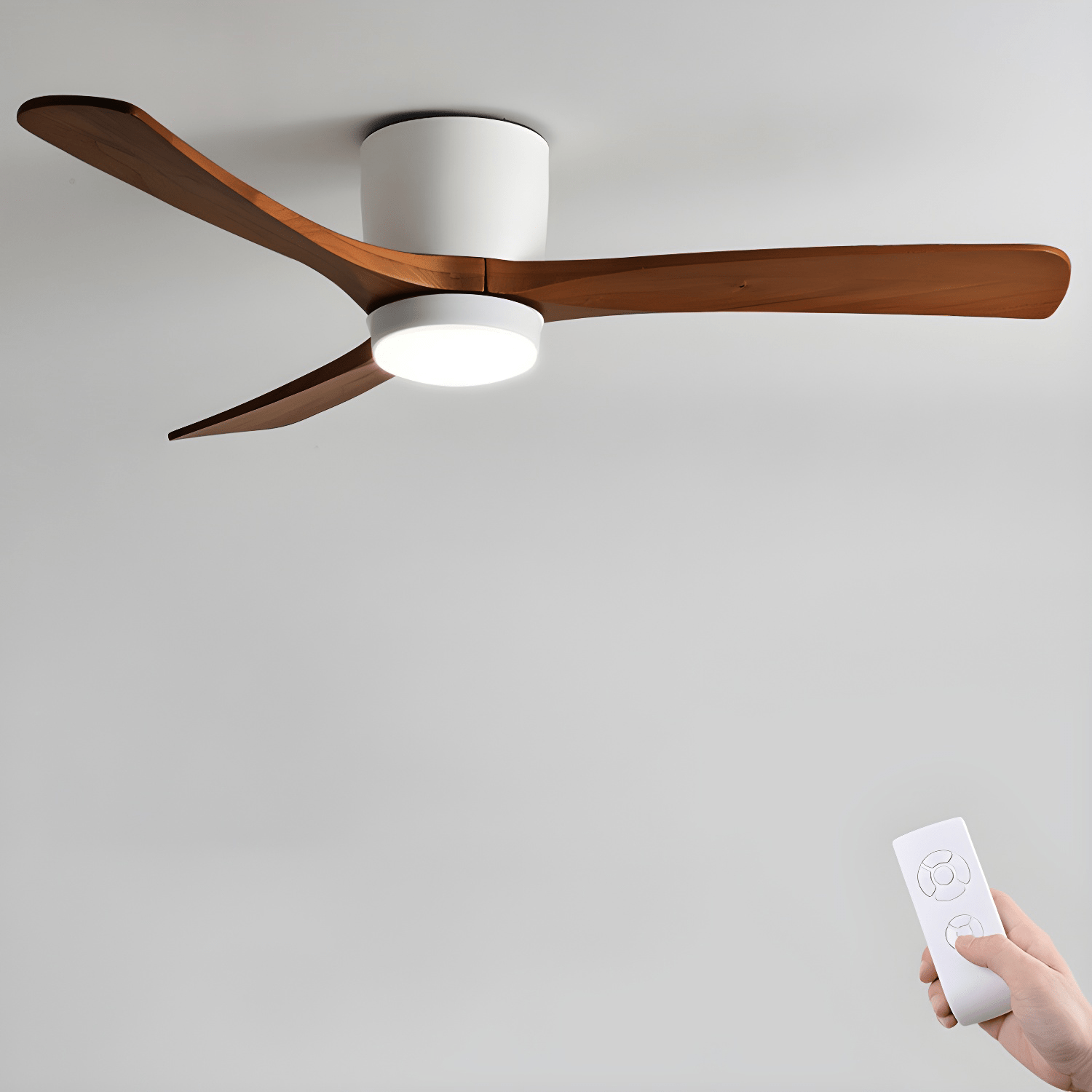 Nordic Wood Ceiling Fan Light Modern Living Spaces - Image 50