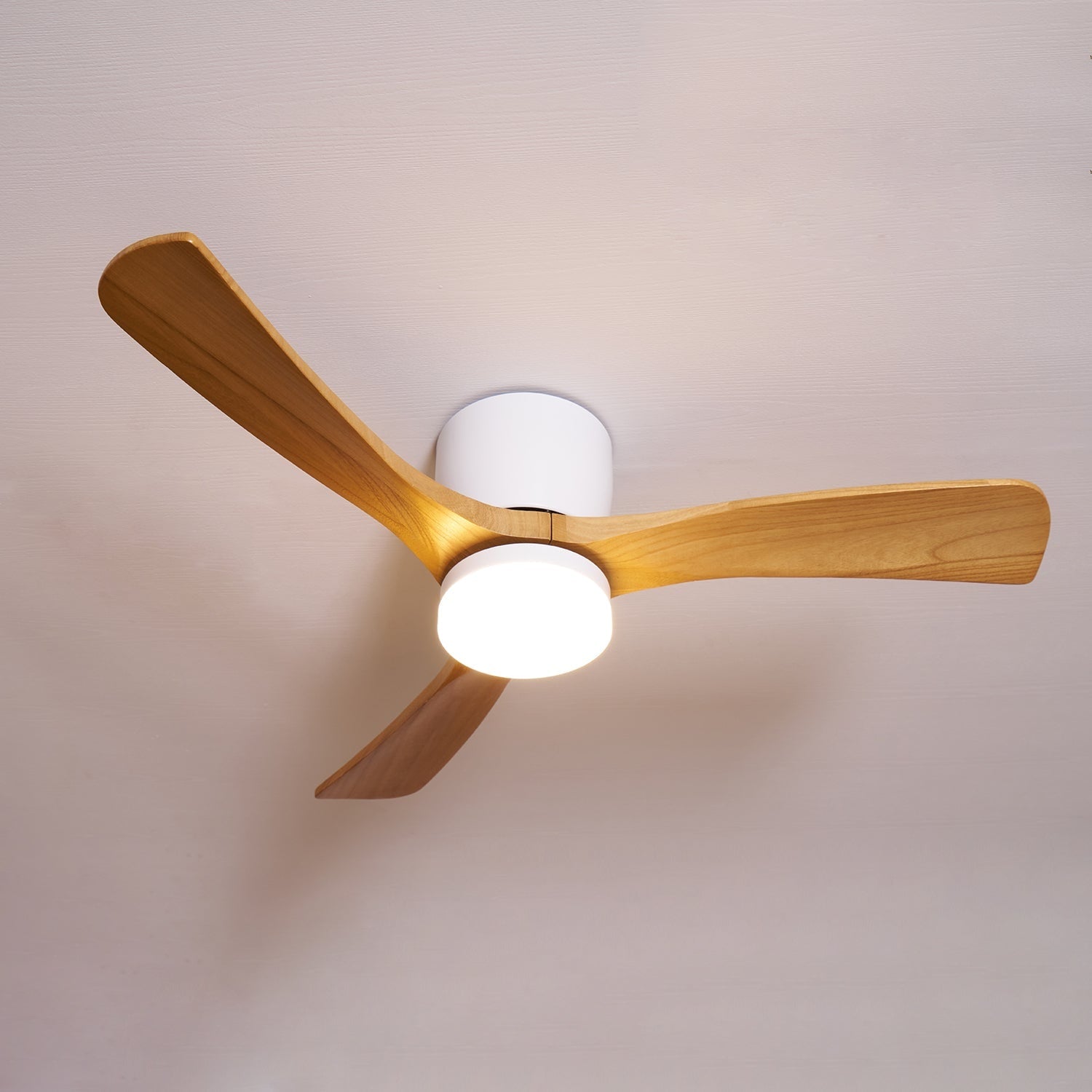 Nordic Wood Ceiling Fan Light Modern Living Spaces - Image 52