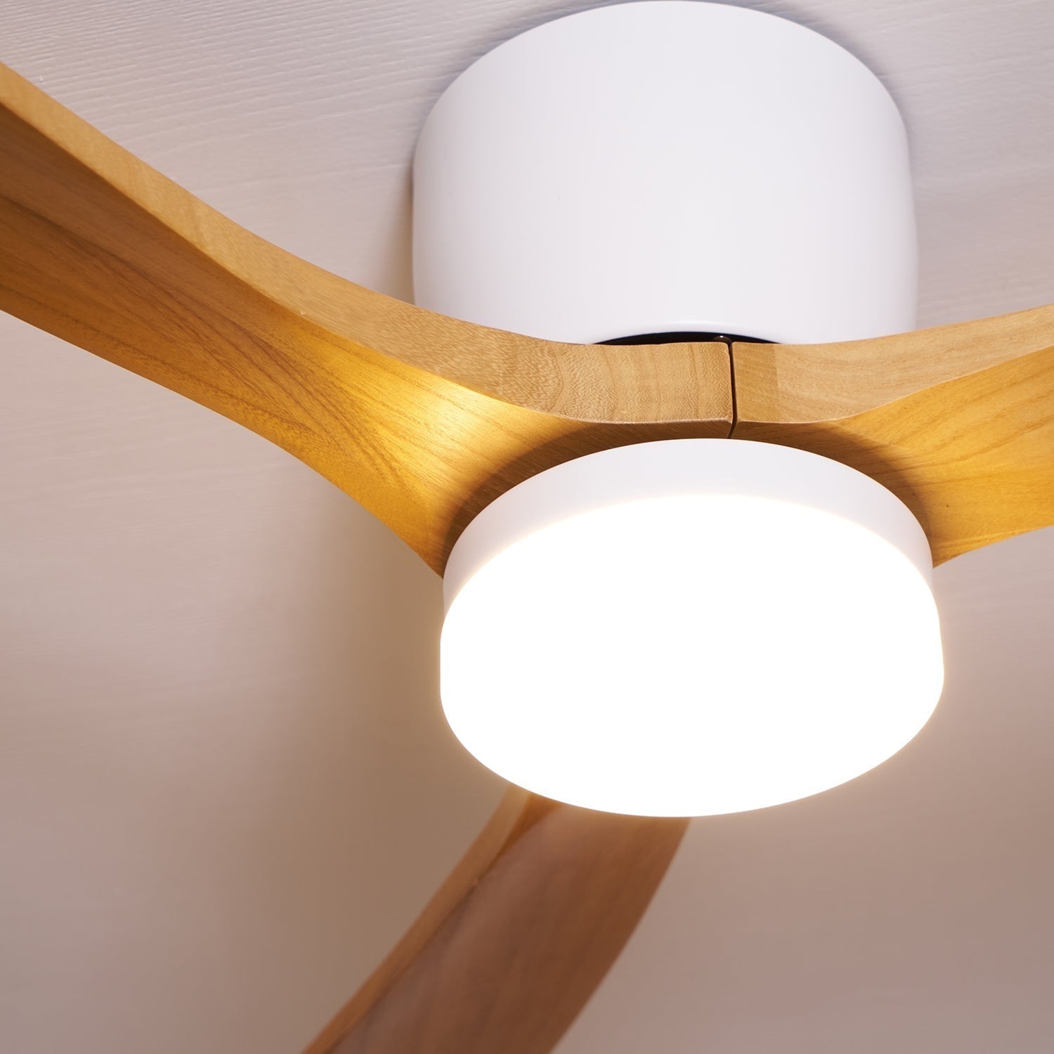 Nordic Wood Ceiling Fan Light Modern Living Spaces - Image 53