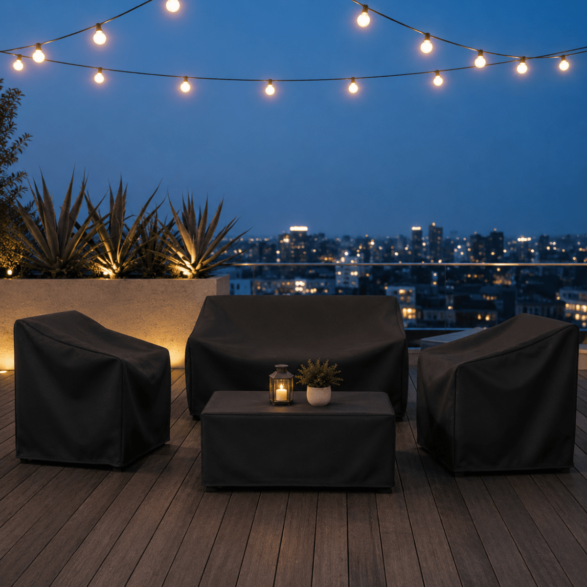 Outdoor Furniture Dust Cover Patio Protector Set - Image 2