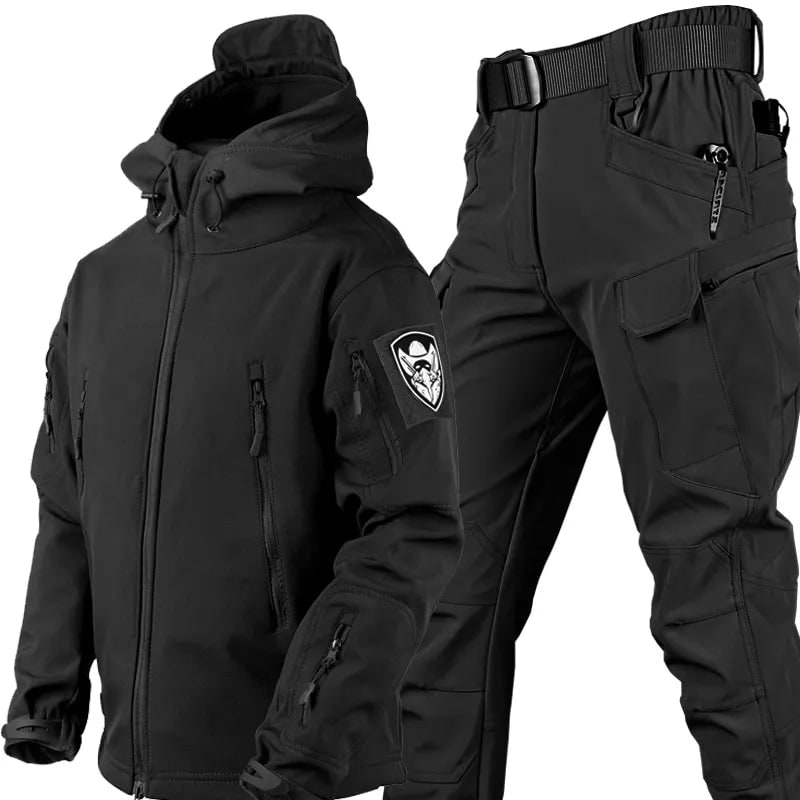 Outdoor Tactical Jacket and Pants Set Camo Gear - Image 1
