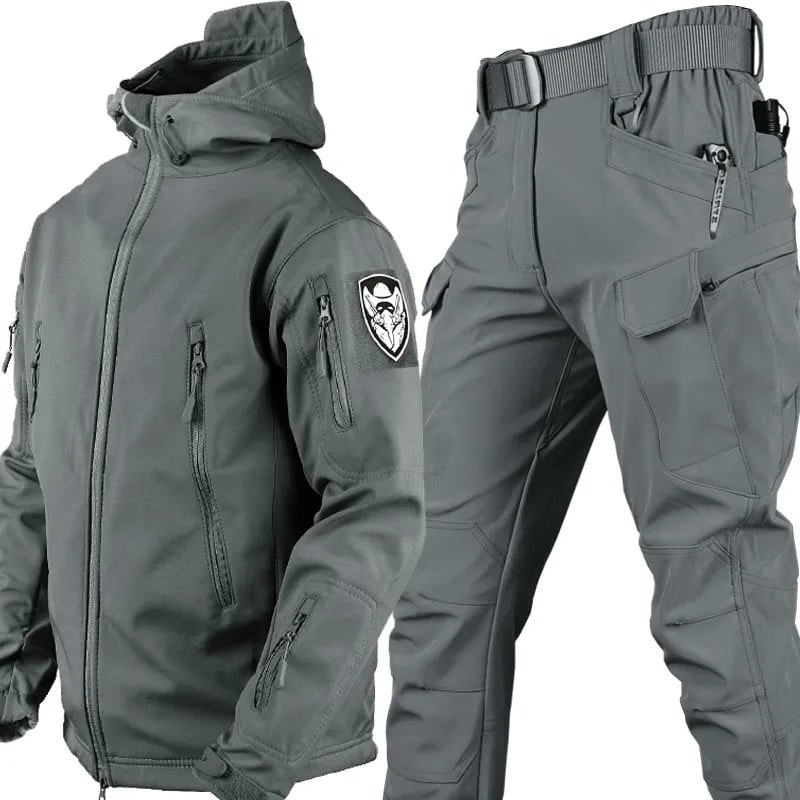 Outdoor Tactical Jacket and Pants Set Camo Gear - Image 5