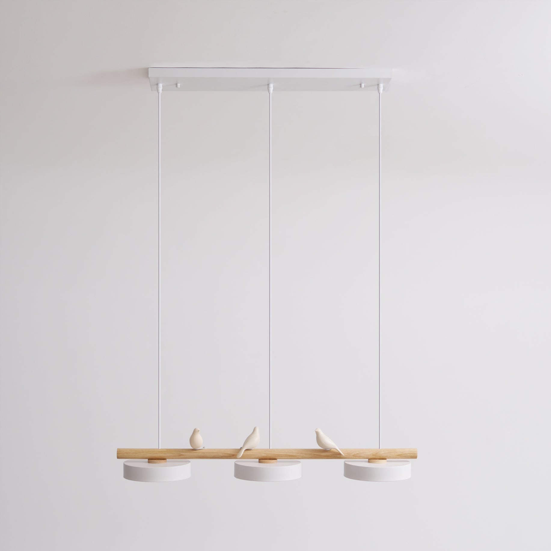 Pendant Light Bird Modern White Hanging Ceiling Lamp Metal - Image 10