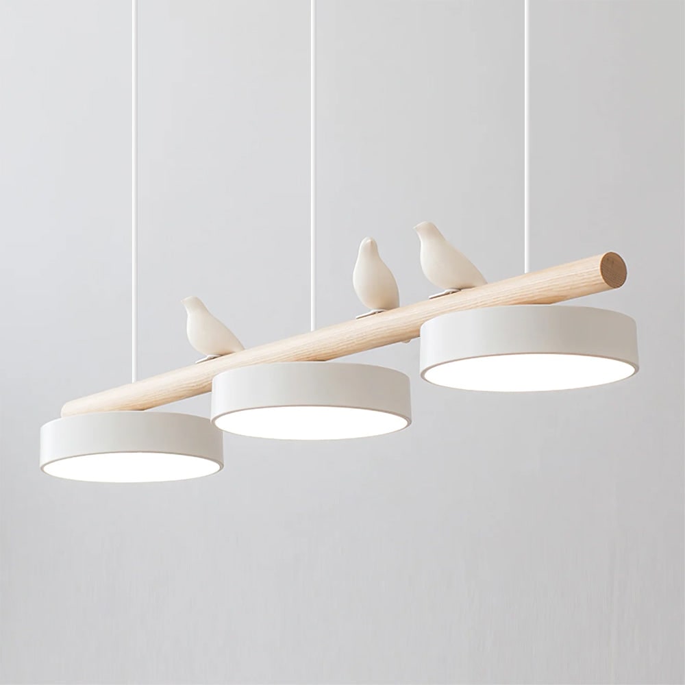 Pendant Light Bird Modern White Hanging Ceiling Lamp Metal - Image 16