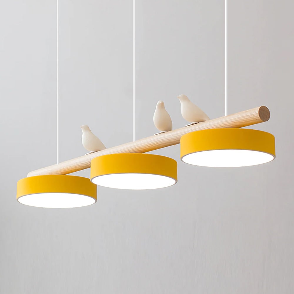 Pendant Light Bird Modern White Hanging Ceiling Lamp Metal - Image 34