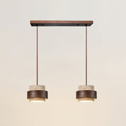 Pendant Light Travertine and Wood Modern - Image 38