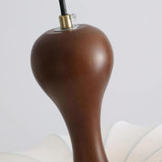 Pendant Light White Sculpted Modern Ceiling Hanging Lamp - Image 2