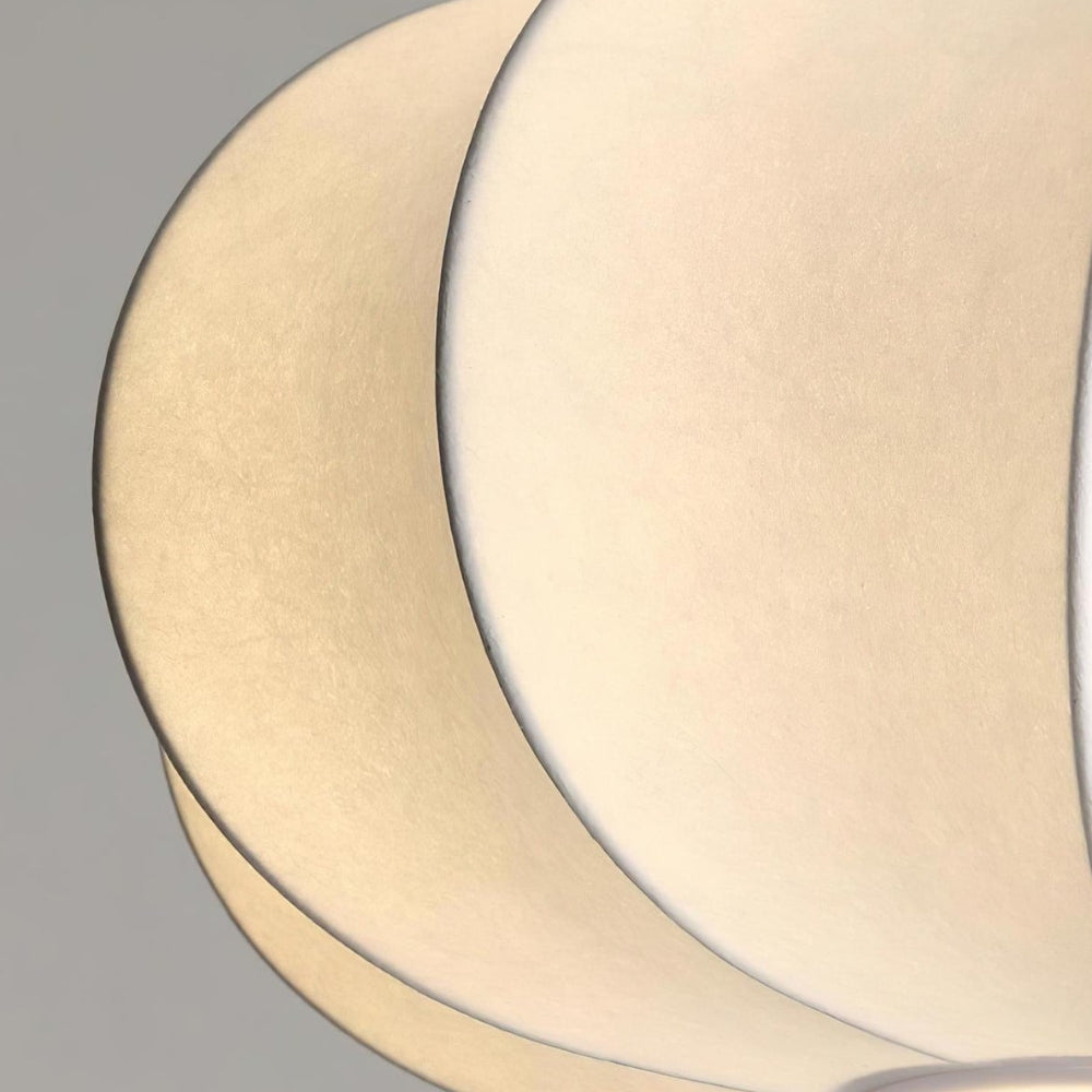 Pendant Light White Sculpted Modern Ceiling Hanging Lamp - Image 4