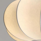 Pendant Light White Sculpted Modern Ceiling Hanging Lamp - Image 4