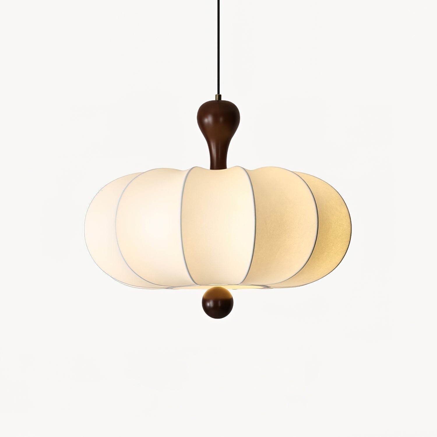 Pendant Light White Sculpted Modern Ceiling Hanging Lamp - Image 5