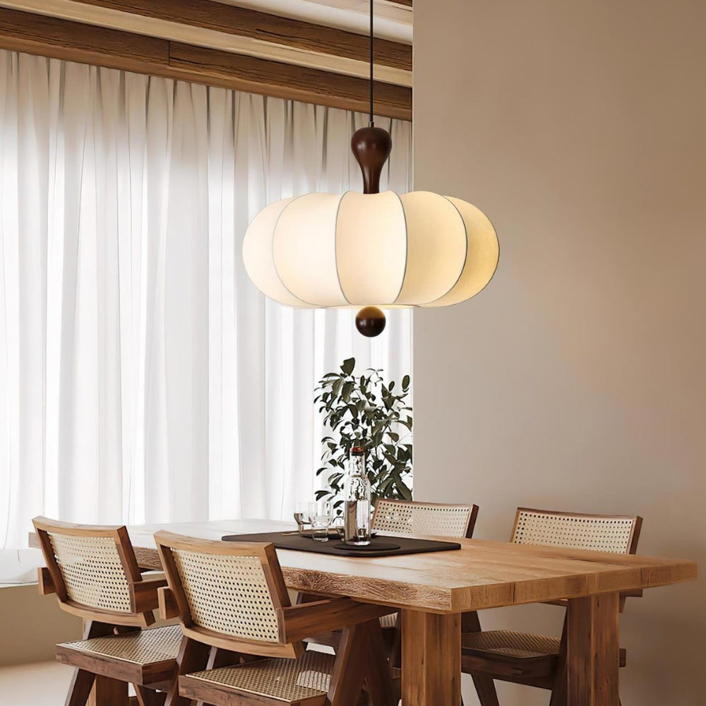 Pendant Light White Sculpted Modern Ceiling Hanging Lamp - Image 8