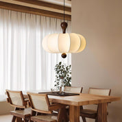 Pendant Light White Sculpted Modern Ceiling Hanging Lamp - Image 8