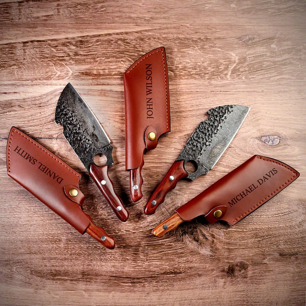 Personalized Meat Cleaver Knife Set Unique Groomsmen Gifts - Image 2
