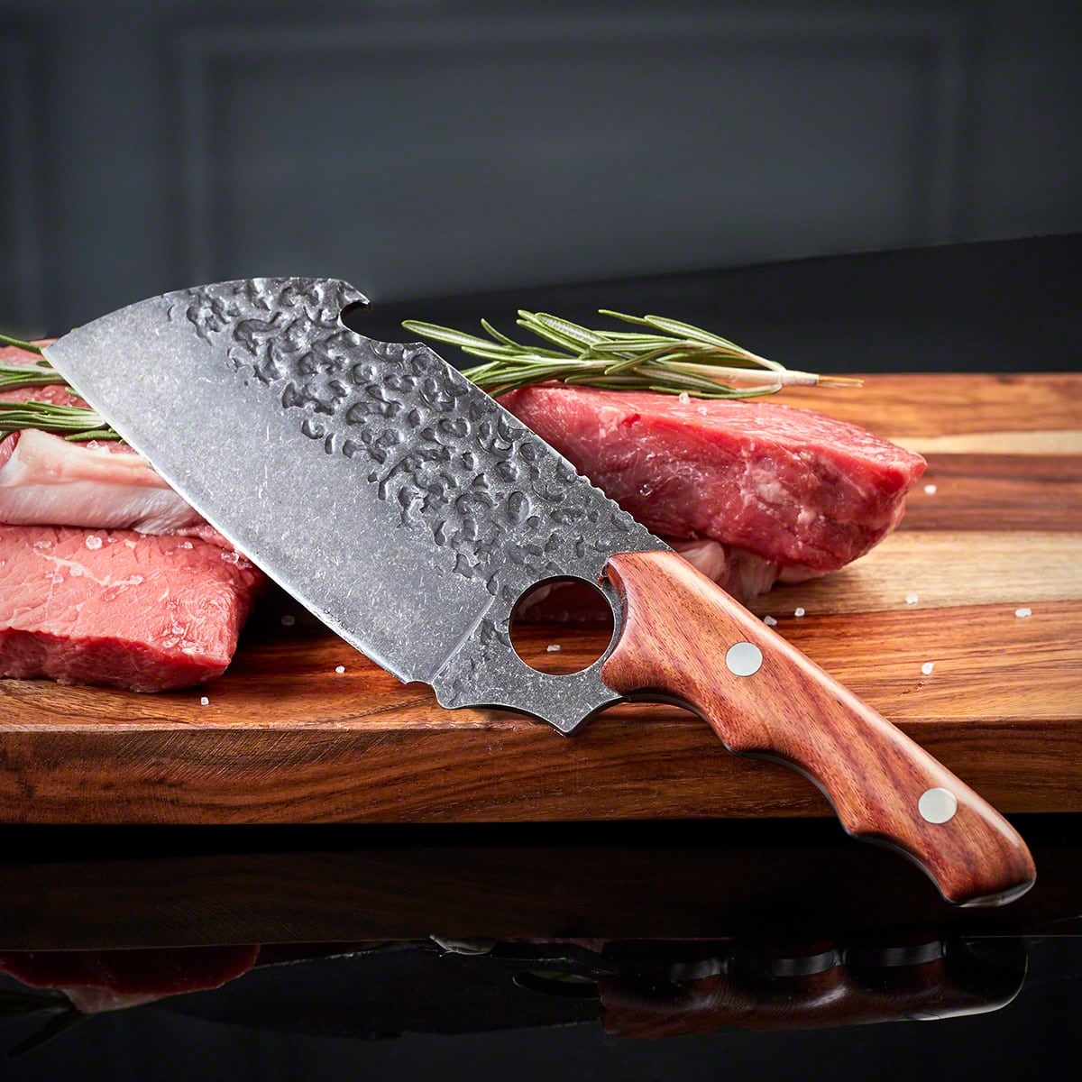 Personalized Meat Cleaver Knife Set Unique Groomsmen Gifts - Image 3