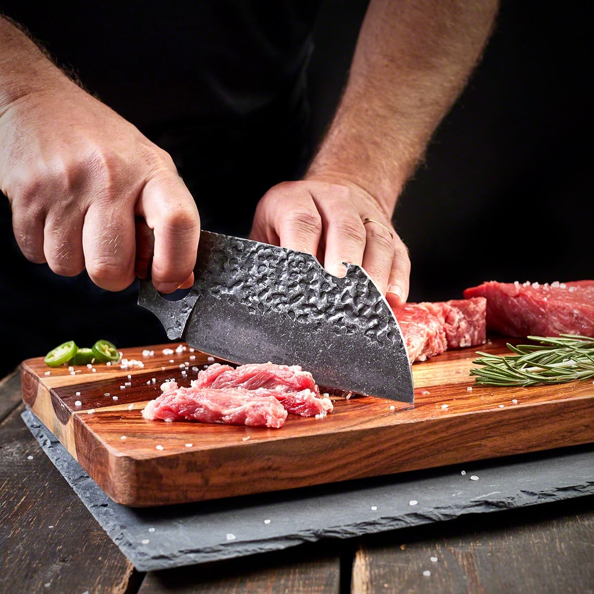 Personalized Meat Cleaver Knife Set Unique Groomsmen Gifts - Image 4