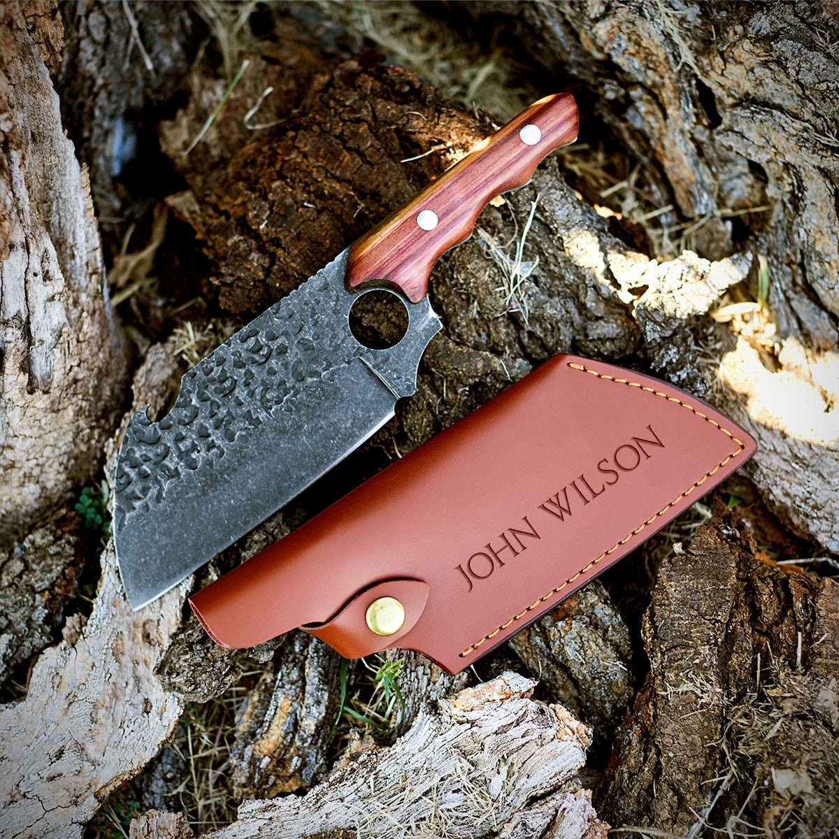 Personalized Meat Cleaver Knife Set Unique Groomsmen Gifts - Image 8