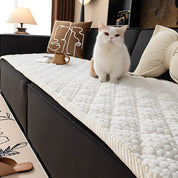 Pet-Friendly Textured Quilted Sofa Cover Easy Cleaning - Image 1