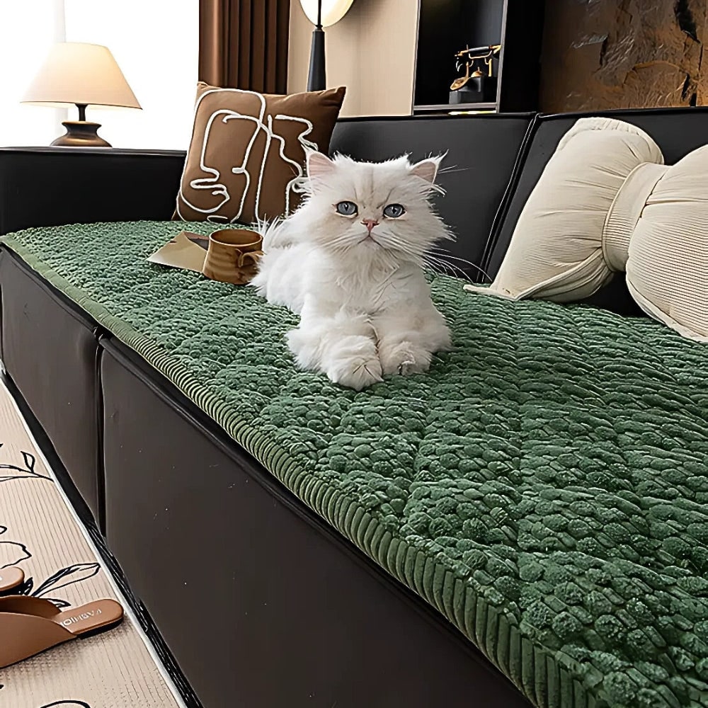 Pet-Friendly Textured Quilted Sofa Cover Easy Cleaning - Image 7