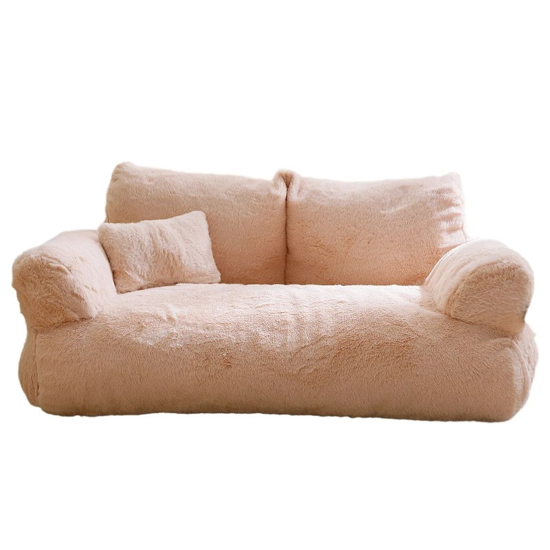 Pet Sofa Bed Cats and Dogs Cozy Plush Couch Style - Image 5