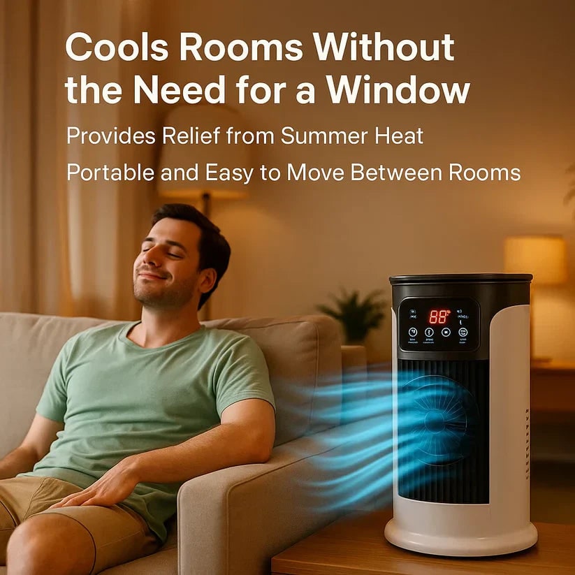 Portable Air Conditioner Home Office Windowless & Energy Efficient - Image 4