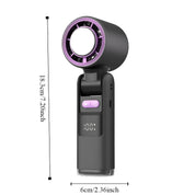 Portable Handheld Fan Digital Display Rechargeable and Compact - Image 11