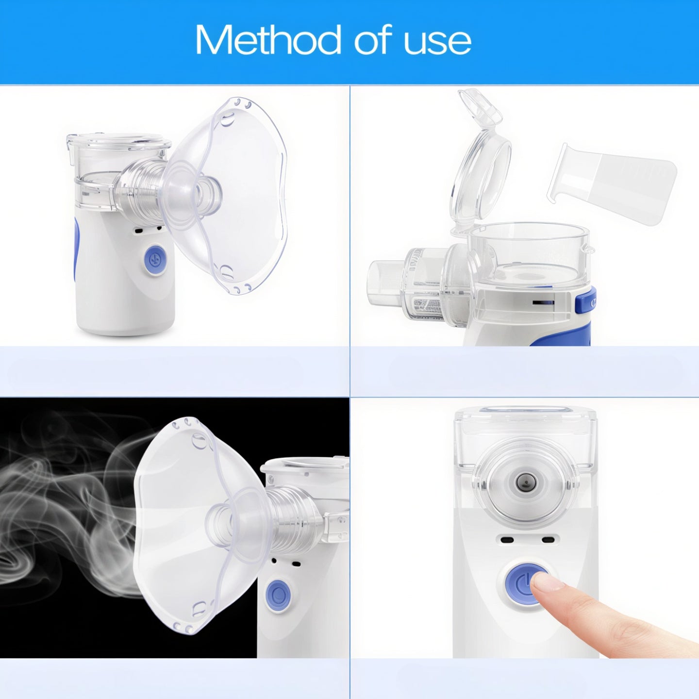 Portable Ultrasonic Nebulizer Personal Use Compact Quiet