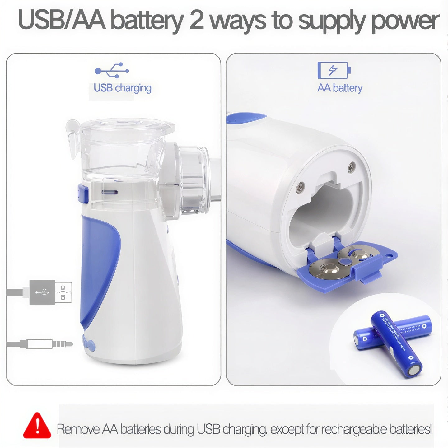 Portable Ultrasonic Nebulizer Personal Use Compact Quiet