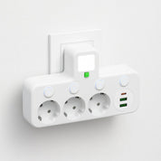 Power Strip Surge Protection and Child Safety Features 3 Outlets - Image 1