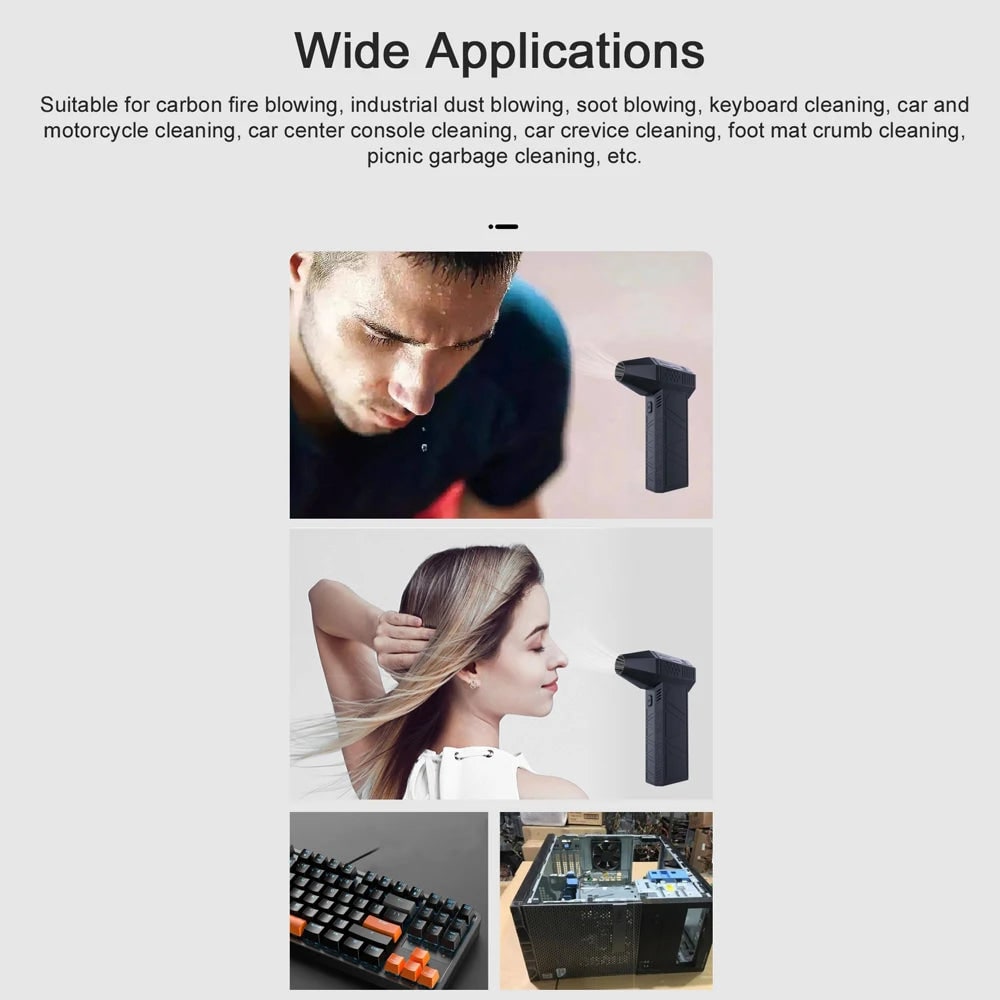 Powerful Mini Handheld Blower Quick Drying and Cleaning Tasks - Image 8