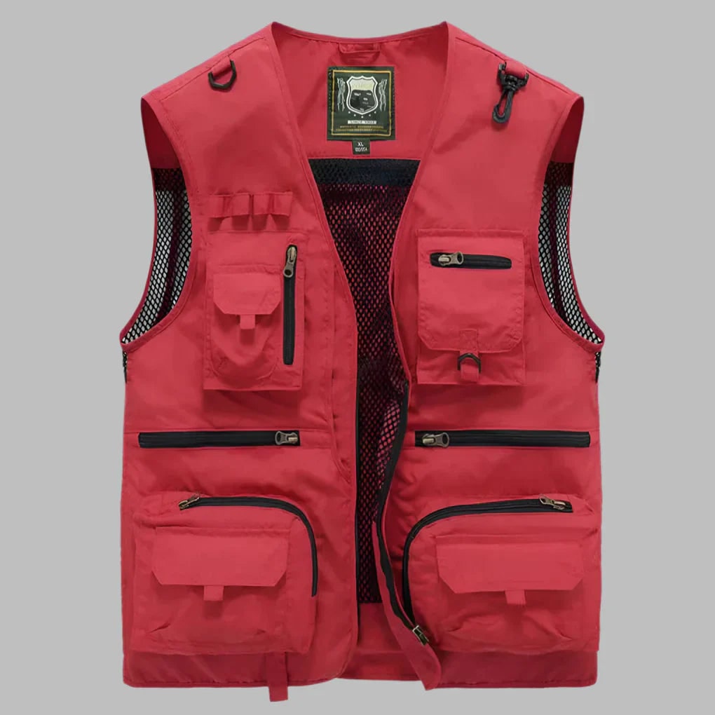 Practical Multi-Pocket Travel Vest Outdoor Activities - Image 1