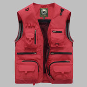 Practical Multi-Pocket Travel Vest Outdoor Activities - Image 1