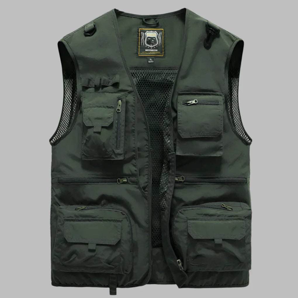 Practical Multi-Pocket Travel Vest Outdoor Activities - Image 4