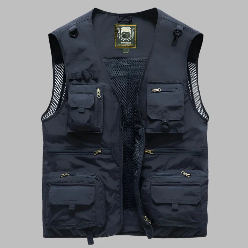 Practical Multi-Pocket Travel Vest Outdoor Activities - Image 5
