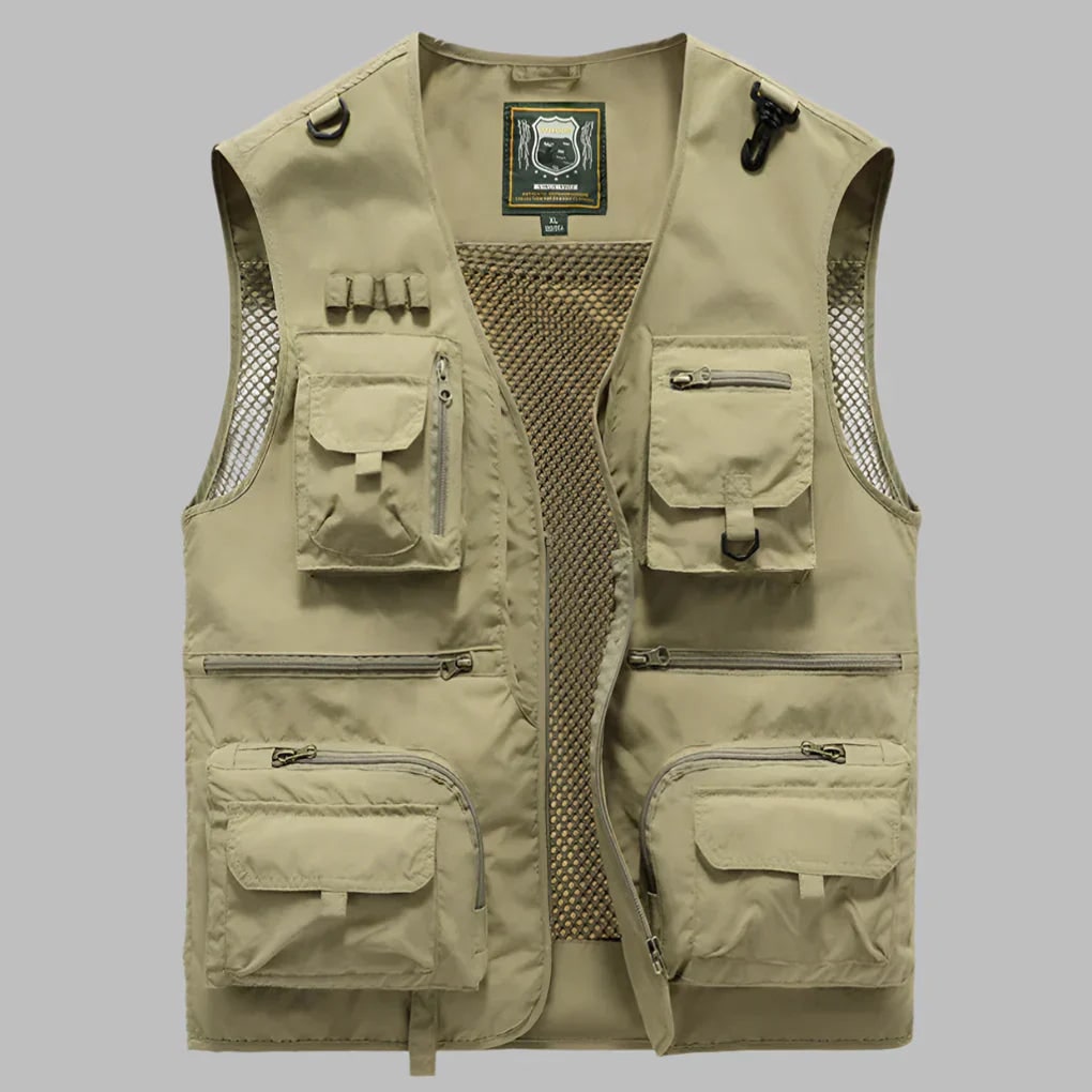 Practical Multi-Pocket Travel Vest Outdoor & Daily Use - Image 3