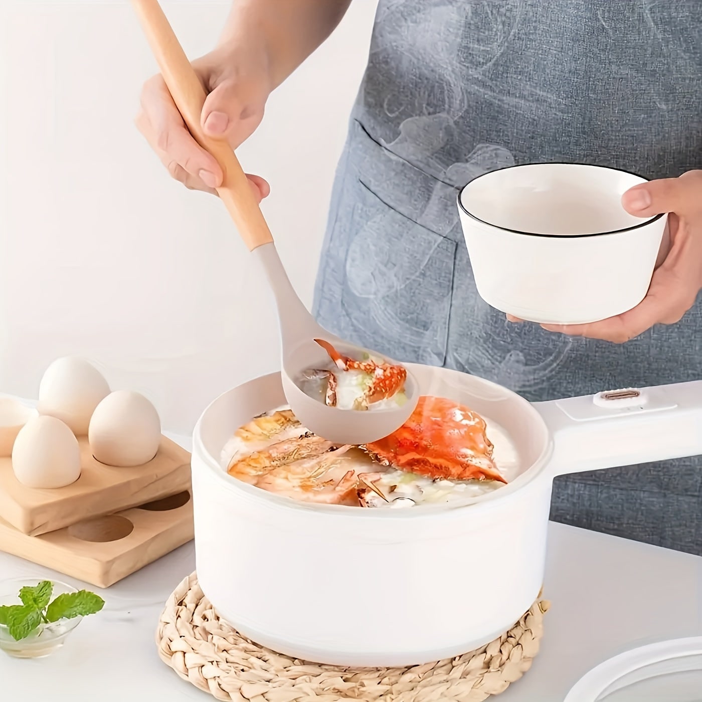 Premium Kitchen Utensil Set Bamboo Handles 12-Piece Collection - Image 5