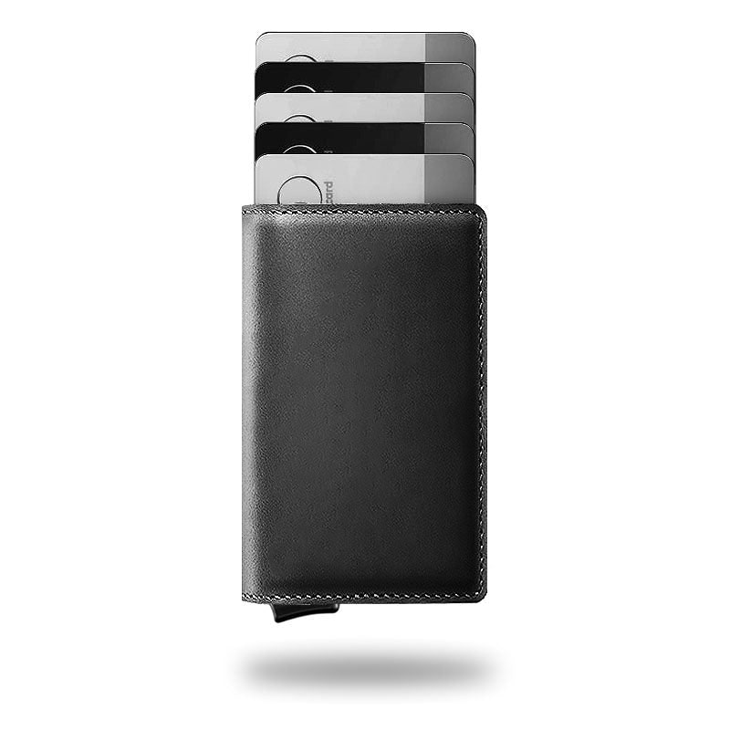 Premium Leather Wallet Cards and Cash Slim Design RFID Protection - Image 1