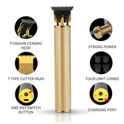 Professional Hair Trimmer T Blade Cordless Beard Grooming Tool - Image 3