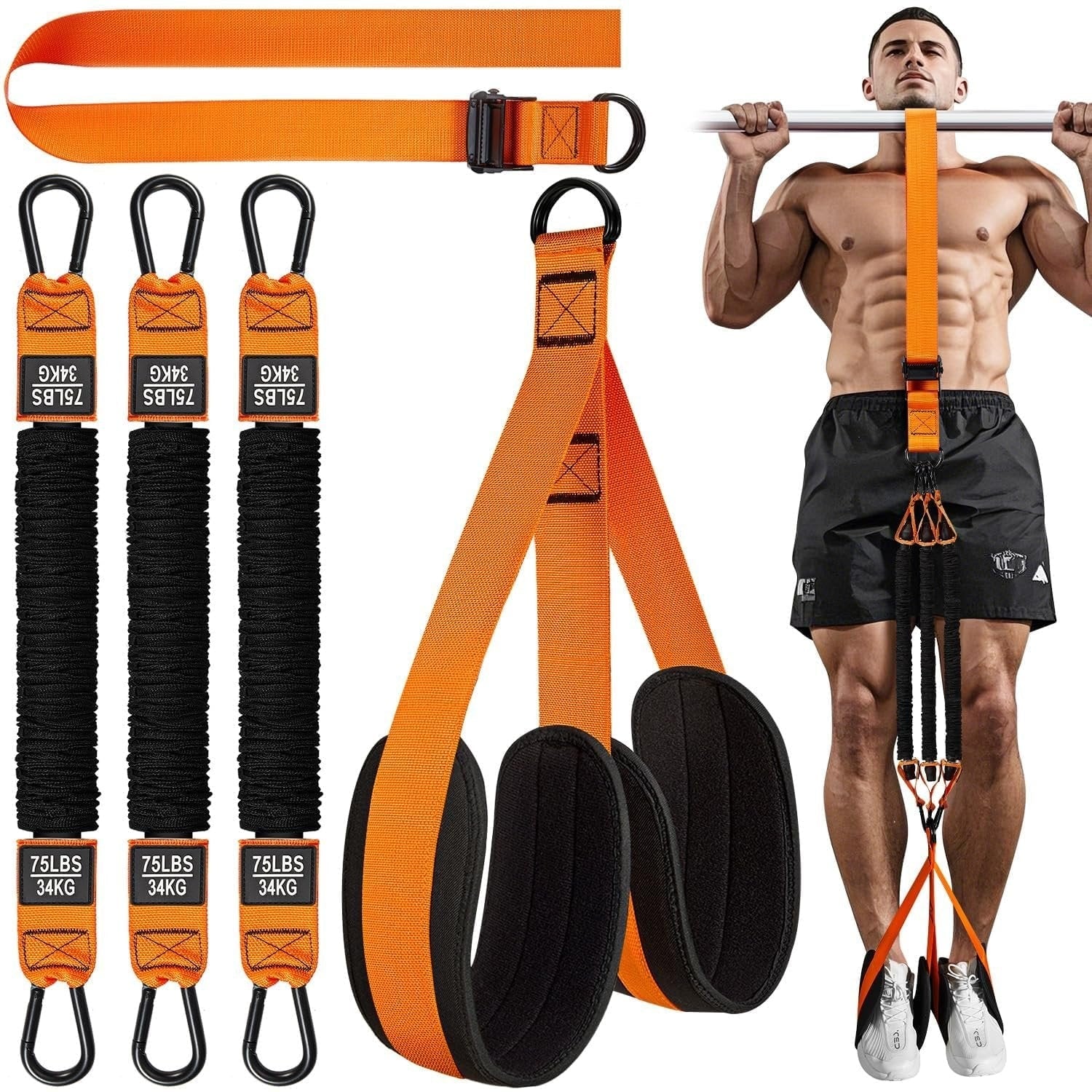 Pull-Up Assistance Band Double Foot System Home Workouts - Image 10