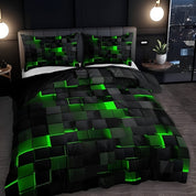 Quilt Cover Set Modern Geometric Design 3 Piece Bedding Set - Image 6