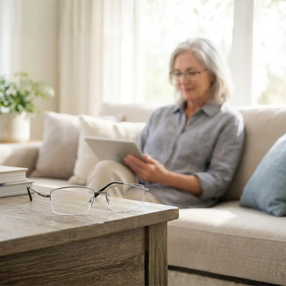 Reading Glasses Multi Focal Progressive Rectangular Frame - Image 6