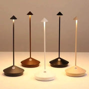 Rechargeable Touch Dimmable Table Lamp Conical Shade - Image 6