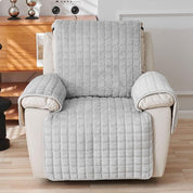 Recliner Cover Soft Plush Protector Furniture Snug Fit Quilted - Image 2